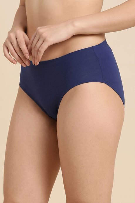 Zivame Full Coverage Medium Rise Hipster Panty (Pack of 3) - Multicolor — image 10